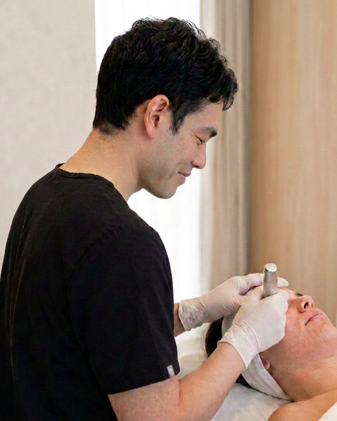 Microneedling treatment at AEVUM